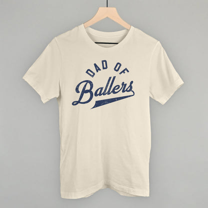 Dad of Ballers Arc Funny T-Shirt in Natural – Ivy + Cloth