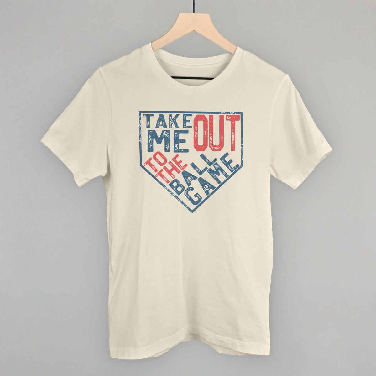 Take Me Out To The Ball Game (Plate) Funny T-Shirt in Natural – Ivy + Cloth