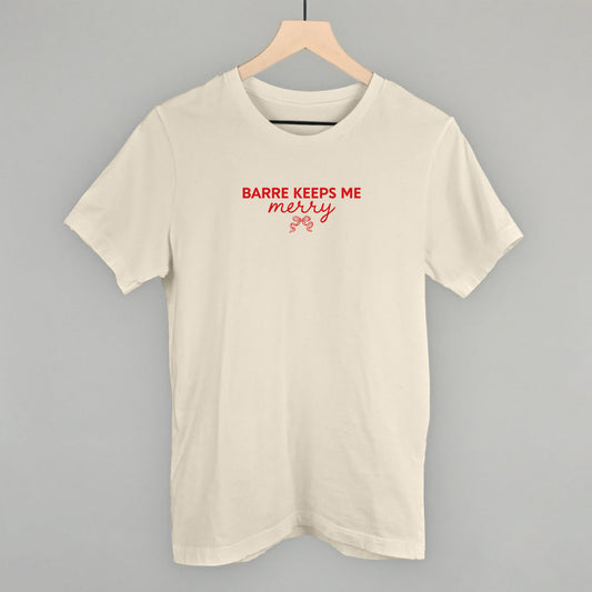 Barre Keeps Me Merry Funny T-Shirt in Natural – Ivy + Cloth