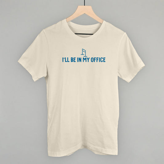 I'll Be In My Office Barre graphic tee in Natural