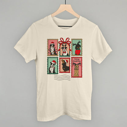 Dog Christmas Stamps Doodle Funny T-Shirt in Natural – Ivy + Cloth