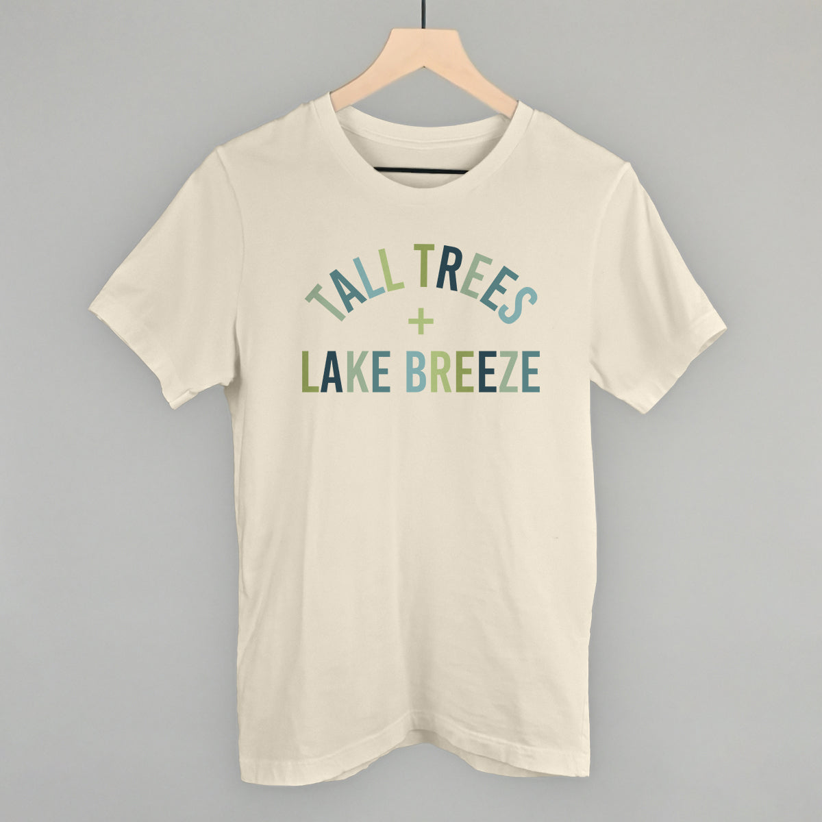 Tall Trees + Lake Breeze graphic tee in Natural