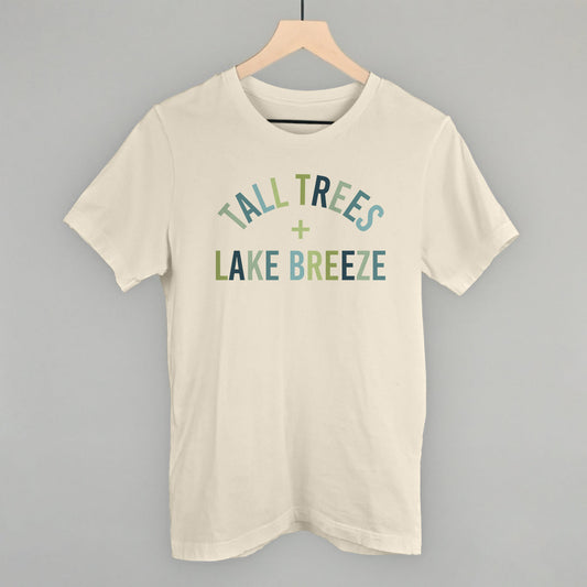 Tall Trees + Lake Breeze graphic tee in Natural