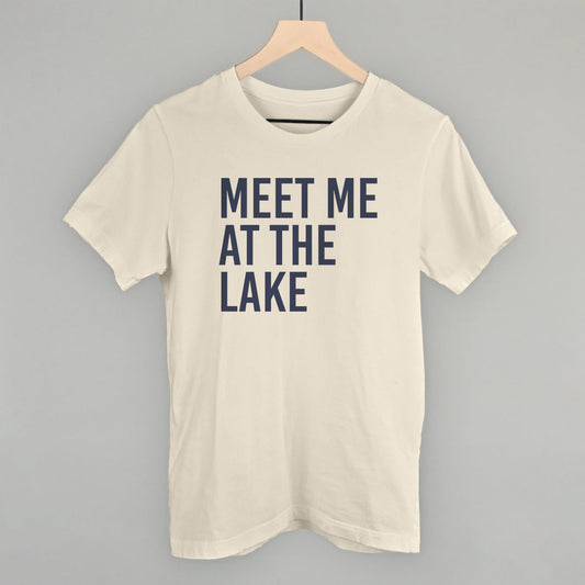 Meet Me At The Lake graphic tee in Natural