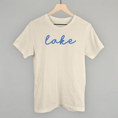 Lake Life Script graphic tee in Natural