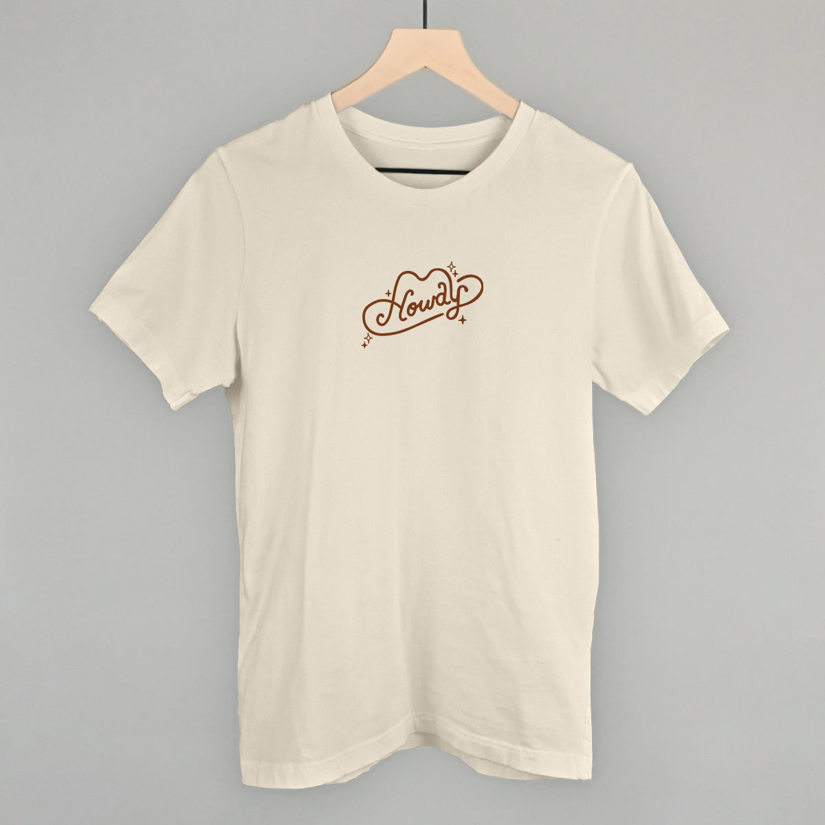 Howdy (Hat + Sparkles) Funny T-Shirt in Natural – Ivy + Cloth