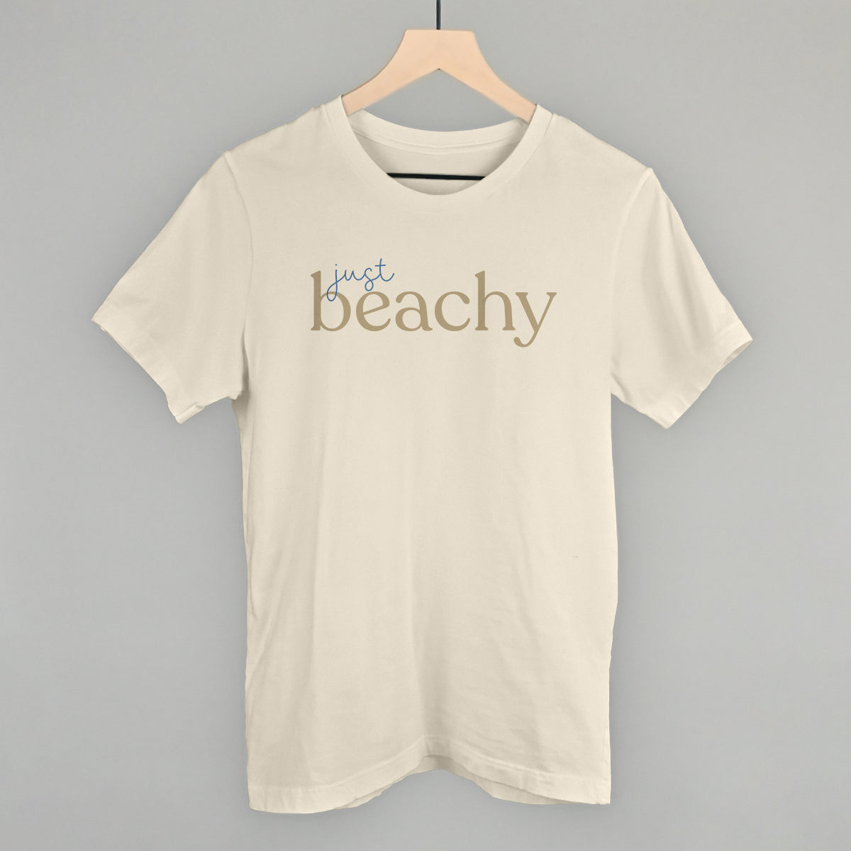 Just Beachy Beach graphic tee in Natural