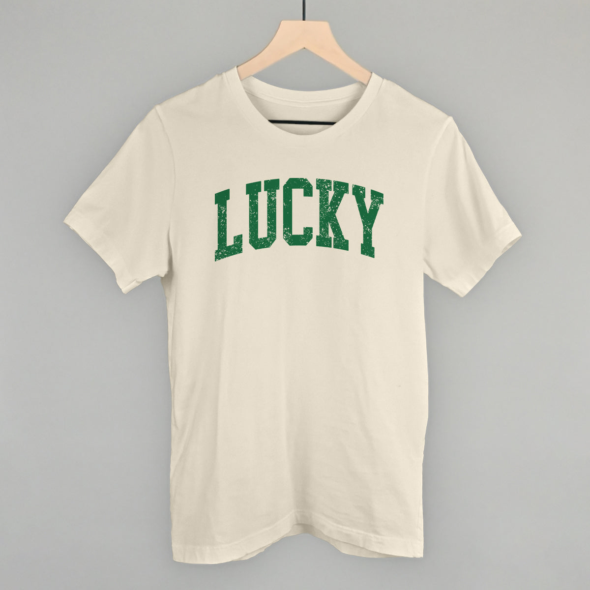 Lucky Collegiate Distressed Funny T-Shirt in Natural – Ivy + Cloth