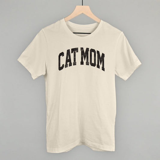 Cat Mom graphic tee in Natural