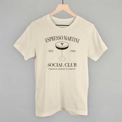 Espresso Martini Social Club Funny T-Shirt in Natural – Ivy + Cloth