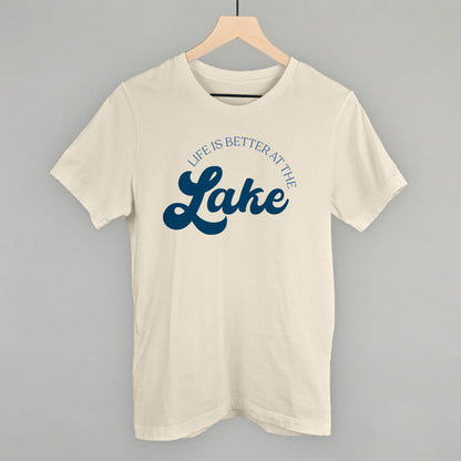 Life Is Better At The Lake Arch + Script Funny T-Shirt in Natural – Ivy + Cloth