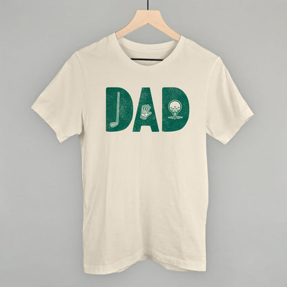 Golfing Dad graphic tee in Natural
