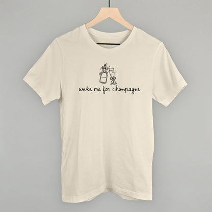 Wake Me For Champagne Funny T-Shirt in Natural – Ivy + Cloth