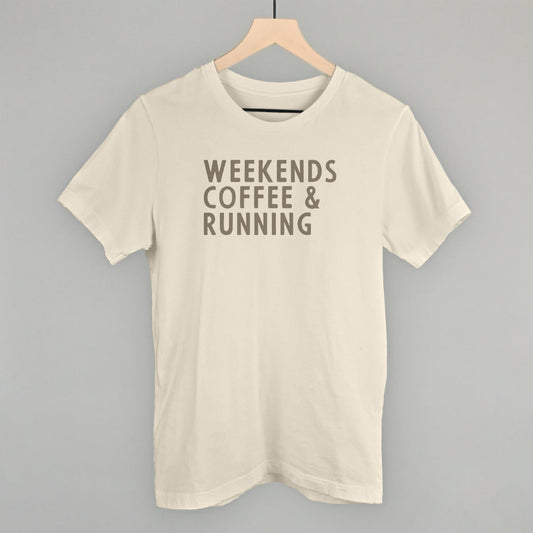 Weekends Coffee & Running Funny T-Shirt in Natural – Ivy + Cloth