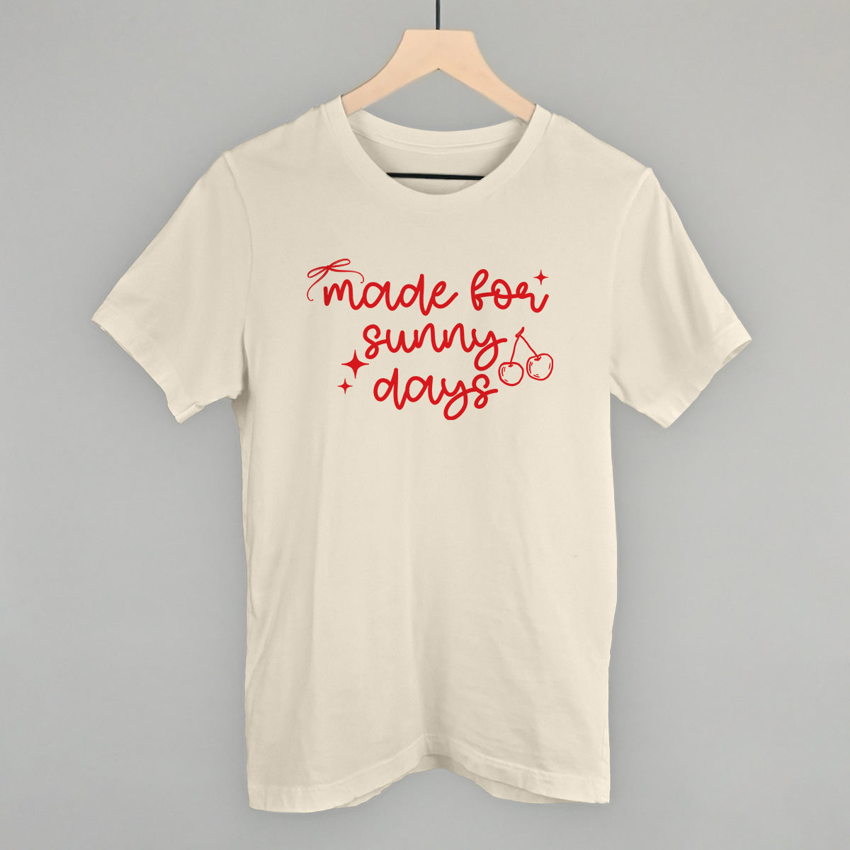 Made For Sunny Days Summer graphic tee in Natural