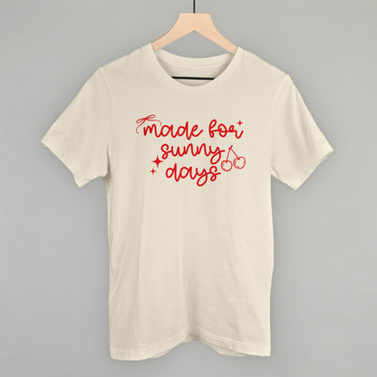 Made For Sunny Days Summer graphic tee in Natural