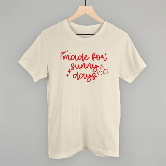 Made For Sunny Days Summer graphic tee in Natural