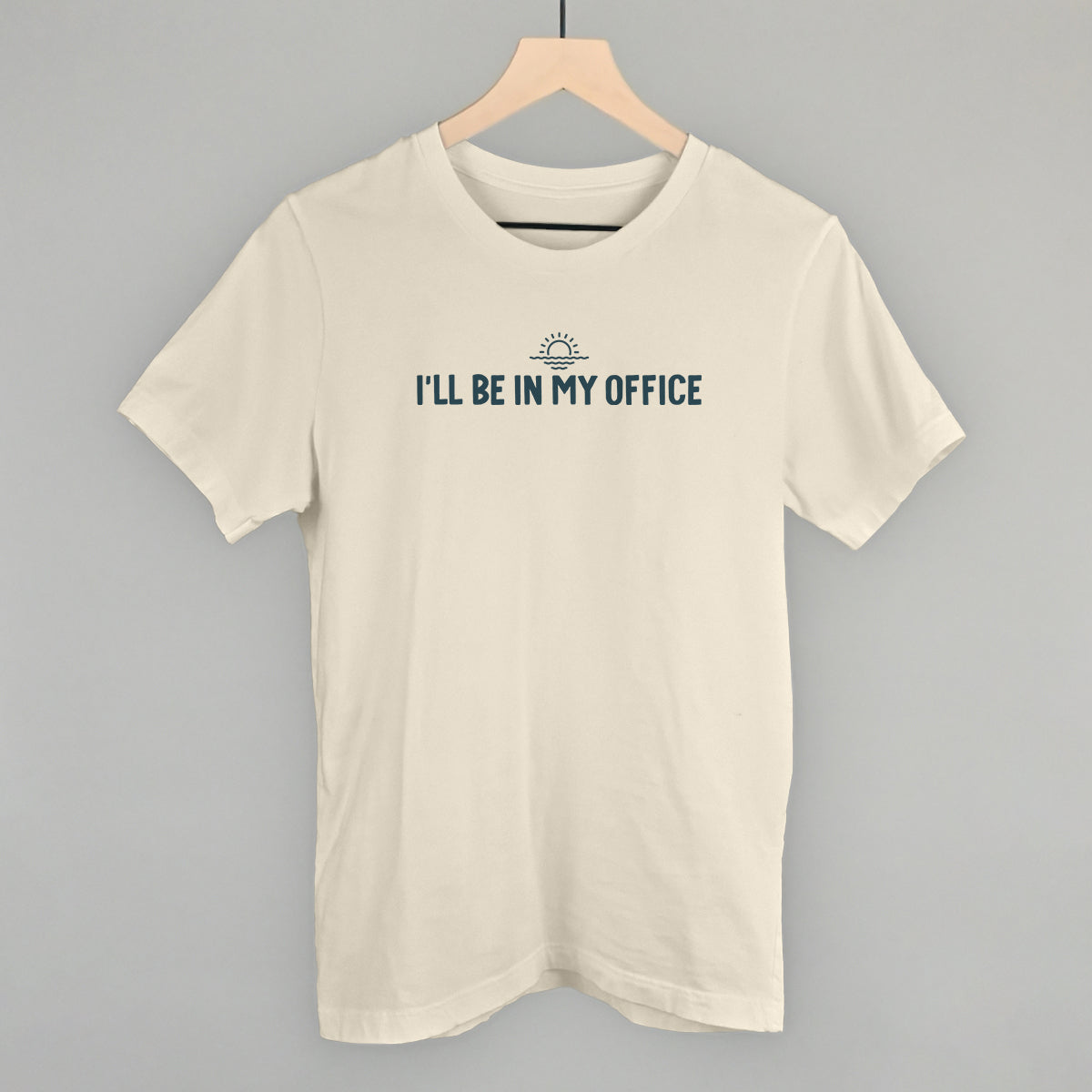 I'll Be In My Office Lake graphic tee in Natural