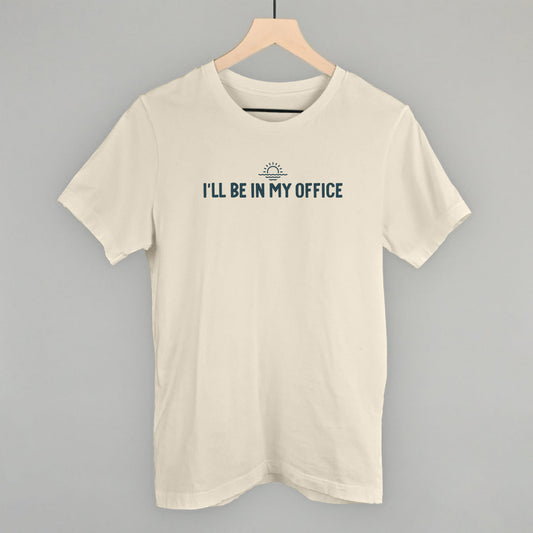 I'll Be In My Office Lake graphic tee in Natural