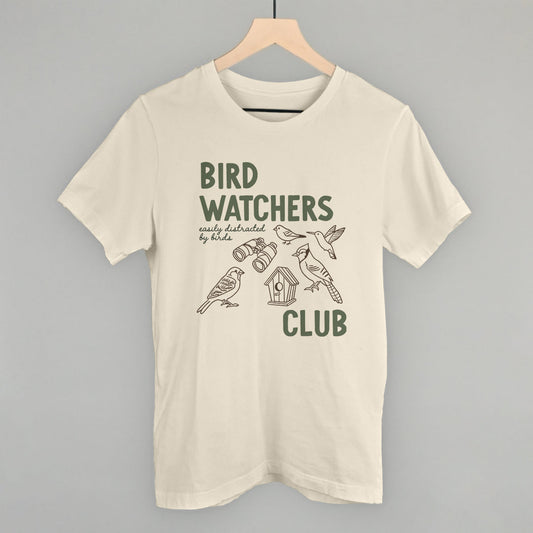 Birdwatchers Club graphic tee in Natural