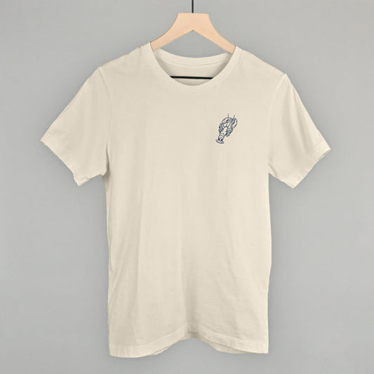 Lobster Coastal graphic tee in Natural