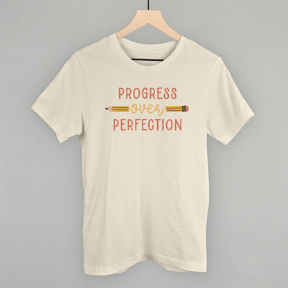 Progress Over Perfection Funny T-Shirt in Natural – Ivy + Cloth
