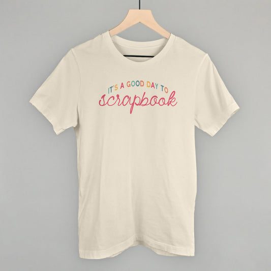 It's A Good Day To Scrapbook graphic tee in Natural