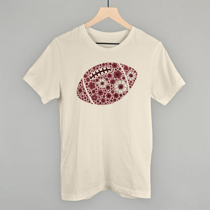 Floral Football Maroon Funny T-Shirt in Natural – Ivy + Cloth