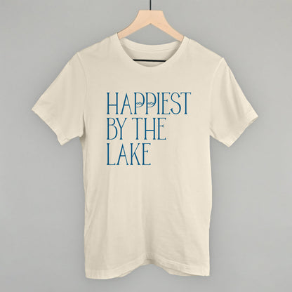 Happiest By The Lake graphic tee in Natural