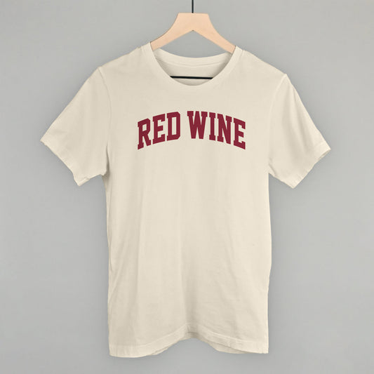 Red Wine Lover graphic tee in Natural