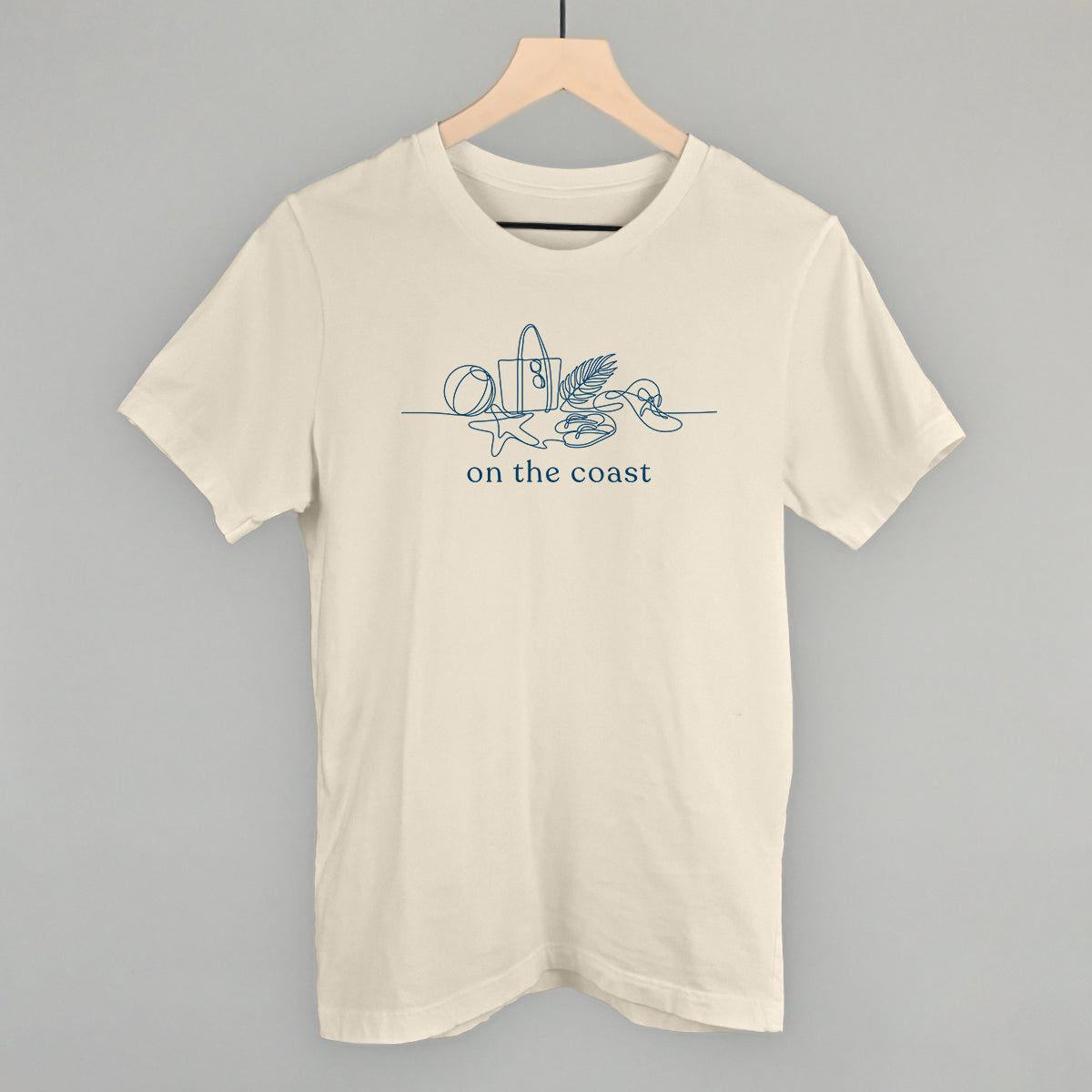 On The Coast Continuous Doodle Funny T-Shirt in Natural – Ivy + Cloth