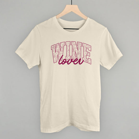 Wine Lover graphic tee in Natural