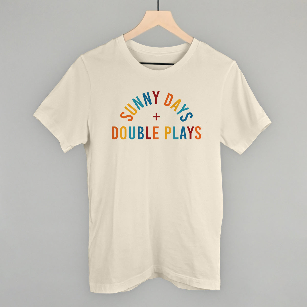 Sunny Days and Double Plays Baseball graphic tee in Natural