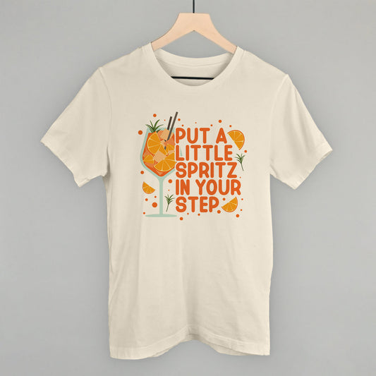 Put A Little Spritz In Your Step Aperol graphic tee in Natural