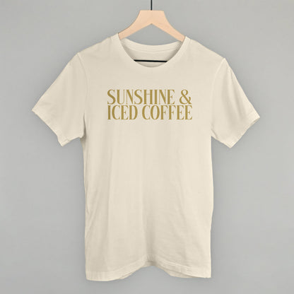 Sunshine & Iced Coffee graphic tee in Natural