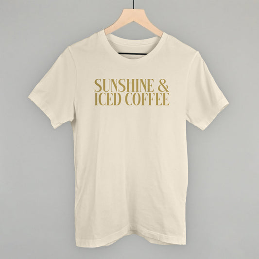 Sunshine & Iced Coffee graphic tee in Natural