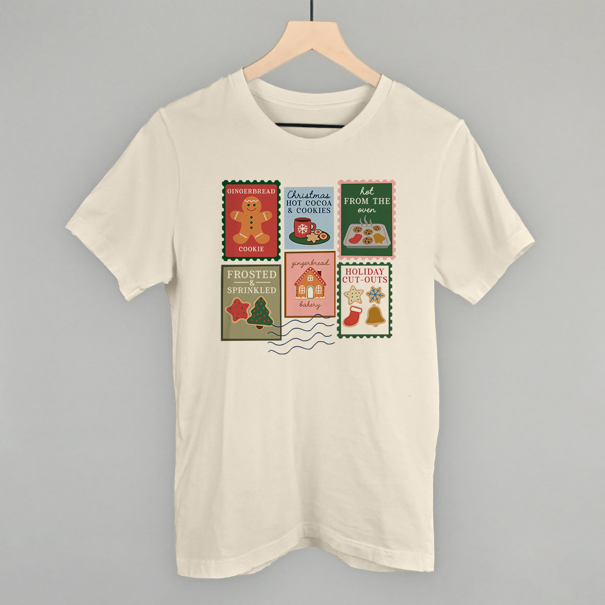 Christmas Cookie Stamps Funny T-Shirt in Natural – Ivy + Cloth