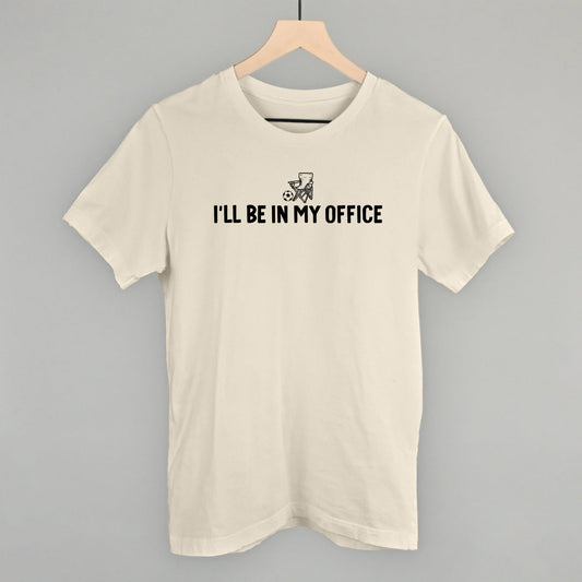 I'll Be In My Office Soccer graphic tee in Natural