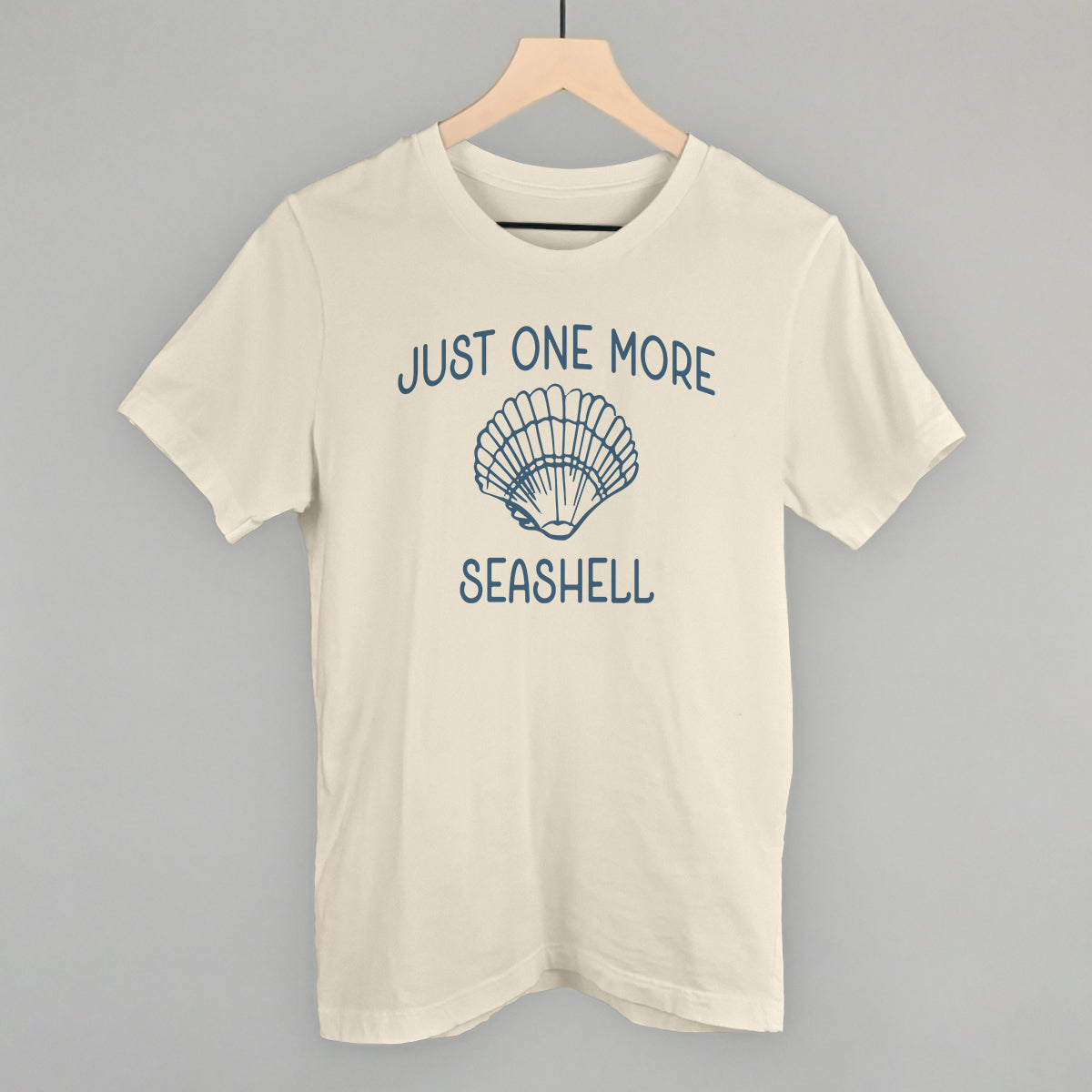 Just One More Seashell Beach graphic tee in Natural