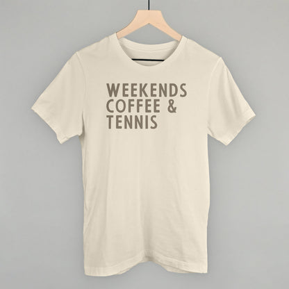 Weekends Coffee & Tennis Funny T-Shirt in Natural – Ivy + Cloth