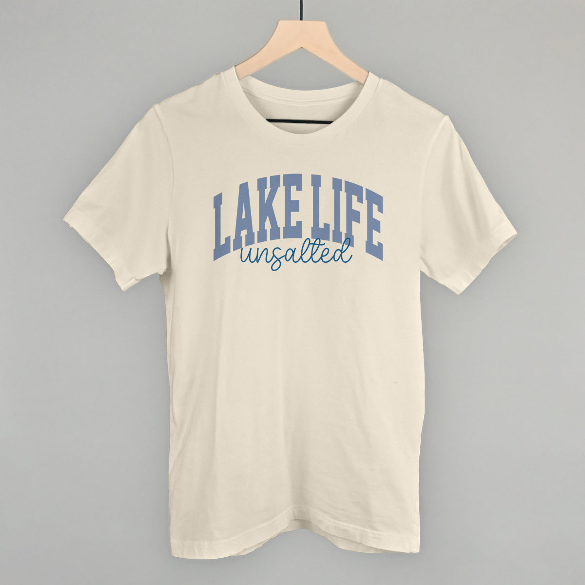 Lake Life Unsalted graphic tee in Natural