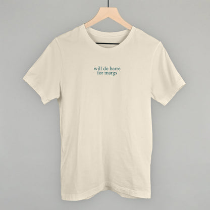 Will Do Barre For Margs graphic tee in Natural