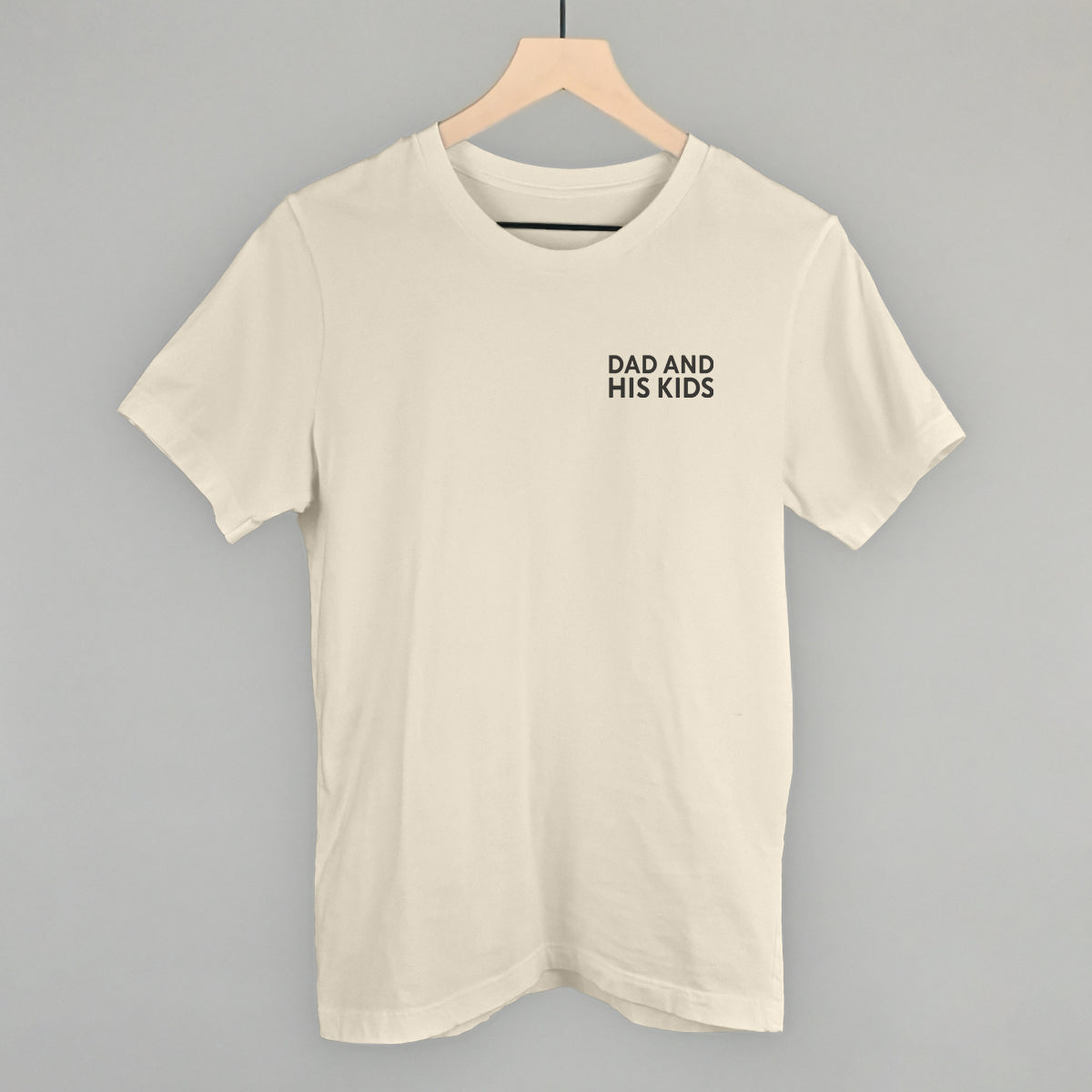 Dad And His Kids graphic tee in Natural