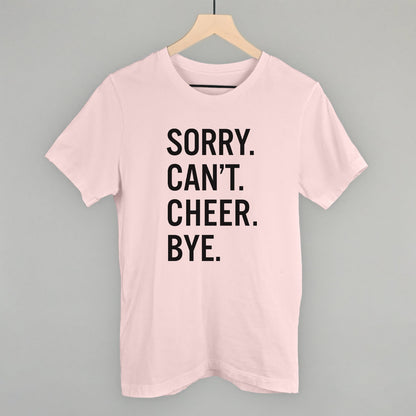 Sorry Can't Cheer Bye Funny T-Shirt in Soft Pink – Ivy + Cloth