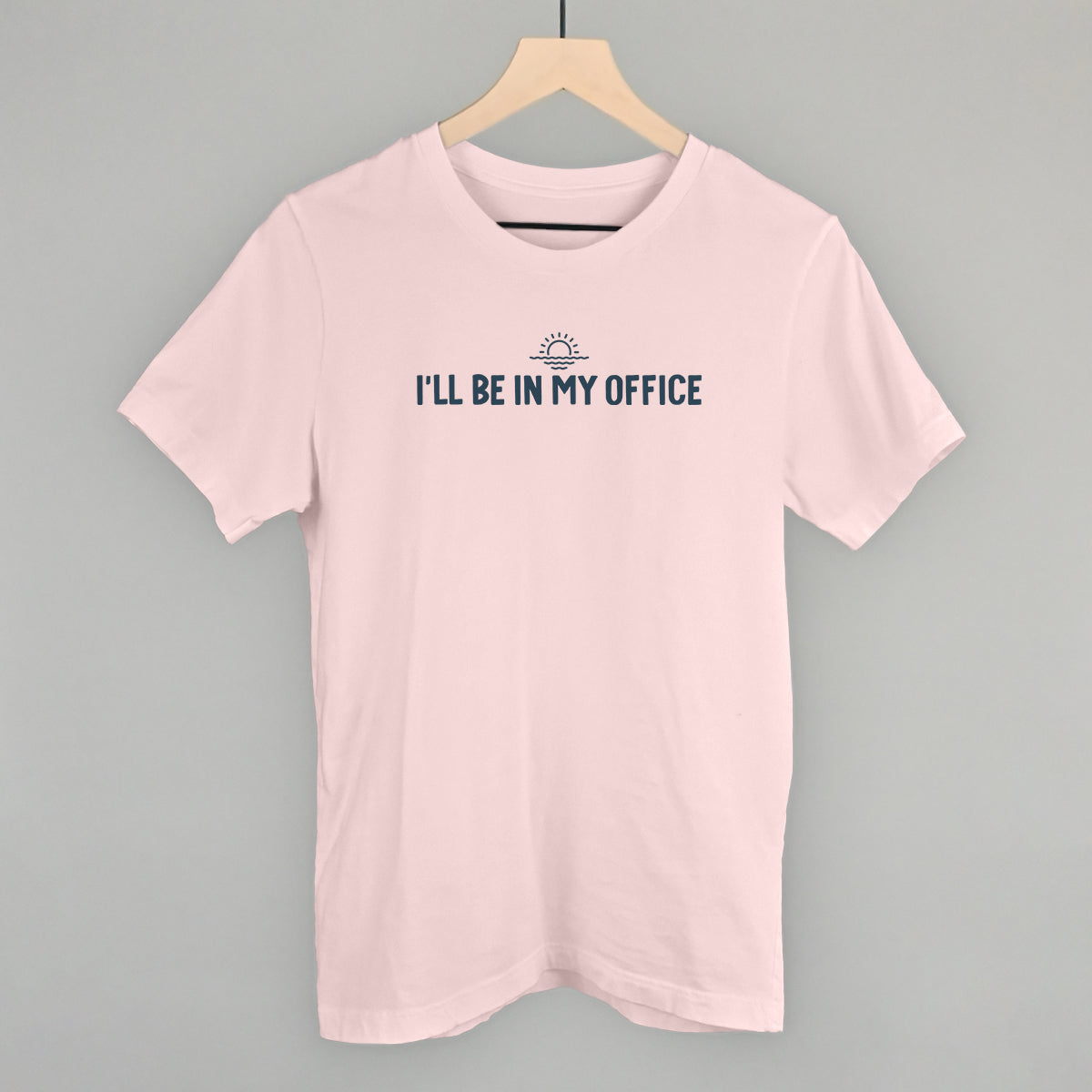 I'll Be In My Office Lake graphic tee in Soft Pink
