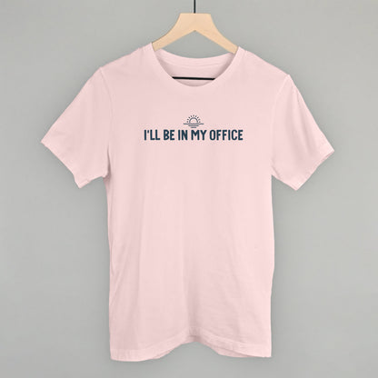 I'll Be In My Office Lake graphic tee in Soft Pink