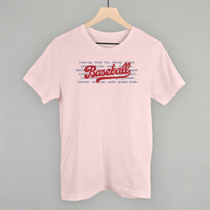 Baseball Terms Funny T-Shirt in Soft Pink – Ivy + Cloth