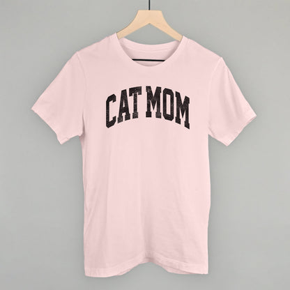 Cat Mom graphic tee in Soft Pink