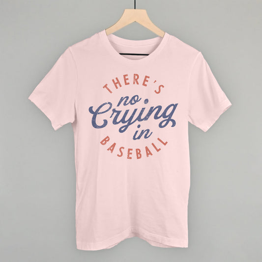 There's No Crying In Baseball Funny T-Shirt in Soft Pink – Ivy + Cloth