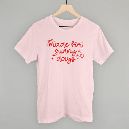 Made For Sunny Days Summer graphic tee in Soft Pink